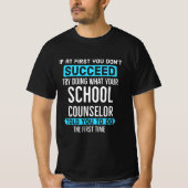 Doe wat uw schooladviseur u als eerste heeft verte t-shirt (Voorkant)