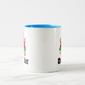 ❤️ 🍉Doe Watermeloen Dans & Chill 😋 Tweekleurige Koffiemok (Center)