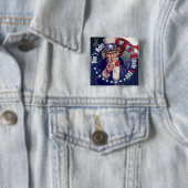 Doe weer een grote A** fout Vierkante Button 5,1 Cm (In situ)