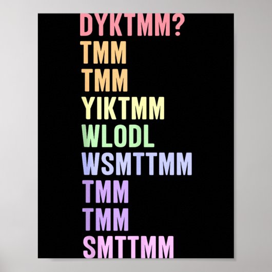 Doe Weet Muffin Dyktmm Nostalgische Quote Poster (Voorkant)