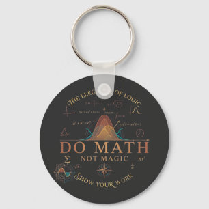 Doe Wiskunde Niet Magie T-shirt Met Lange Mouwen Sleutelhanger