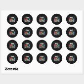 Doe Wiskunde Niet Magie Wiskundeleraar Terug naar  Ronde Sticker (Vel)