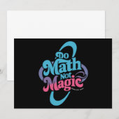 Doe Wiskunde niet magische Wiskunden liefhebbers Kaart (Voorkant / Achterkant)