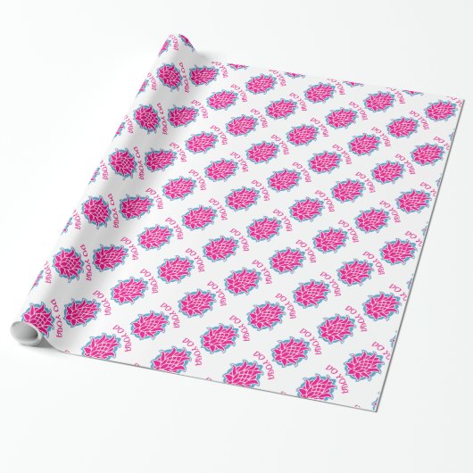Doe yoga cadeaupapier (Uitgerold)