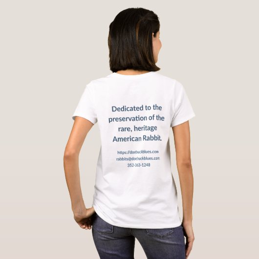 Doebuck Blues T-shirt voor dames (Achterkant volledig)