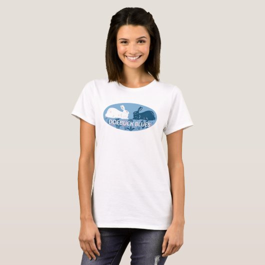 Doebuck Blues T-shirt voor dames (Voorkant volledig)