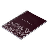 doedele bladeren en bloemen notitieboek (Linkerzijde)