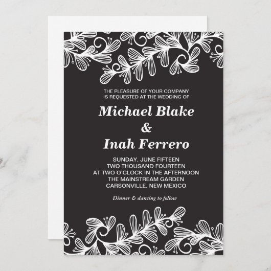 doedele bladeren kaart (Voorkant / Achterkant)