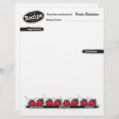 doedelen aardbeien fruitbakkerij voor het recept l (Voorkant / Achterkant)