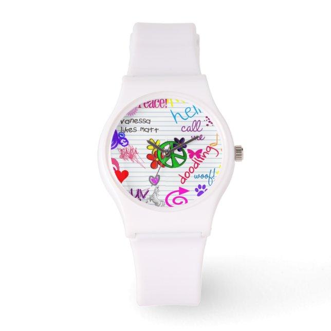 doedelen abstract horloge (Voorkant)