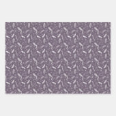 doedelen schildpadden bloemen 3 kleurensoort inpakpapier vel (Voorkant 2)