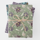 doedelen schildpadden bloemen 3 kleurensoort inpakpapier vel (In situ)