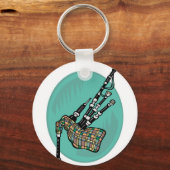 doedelpijpen sleutelhanger (Voorkant)