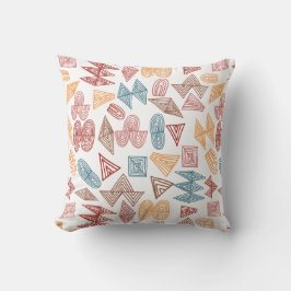 doedels abstracte vormen gevierd kussen