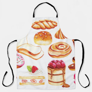  doedels in de vorm van bakkerij en gebak schort