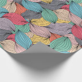 Doedels van kleurrijk garen cadeaupapier (Hoek)