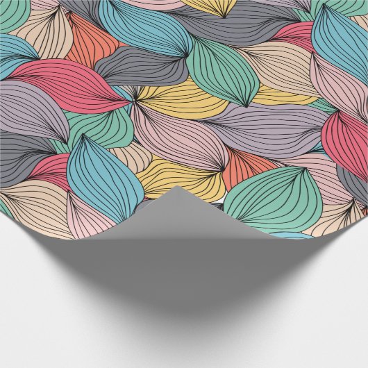 Doedels van kleurrijk garen cadeaupapier (Hoek)