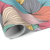 Doedels van kleurrijk garen cadeaupapier (Rol Hoek)