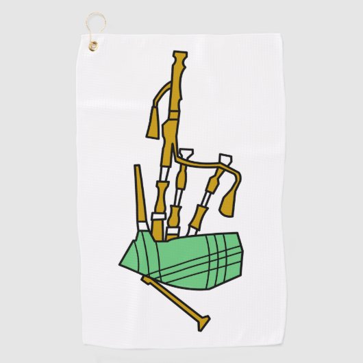 Doedelzak Golfhanddoek (Voorkant)