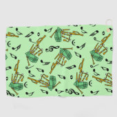 doedelzak Muzieknoten Patroon Golfhanddoek (Horizontaal)