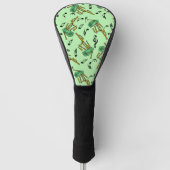 doedelzak Muzieknoten Patroon Golfheadcover (Voorkant)