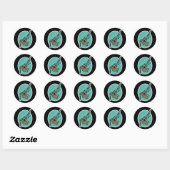doedelzak ronde sticker (Vel)