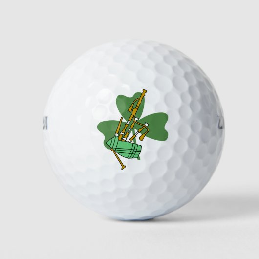 doedelzak Shamrock Golfballen (Voorkant)