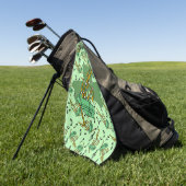 doedelzak Shamrock Golfhanddoek (Groen)