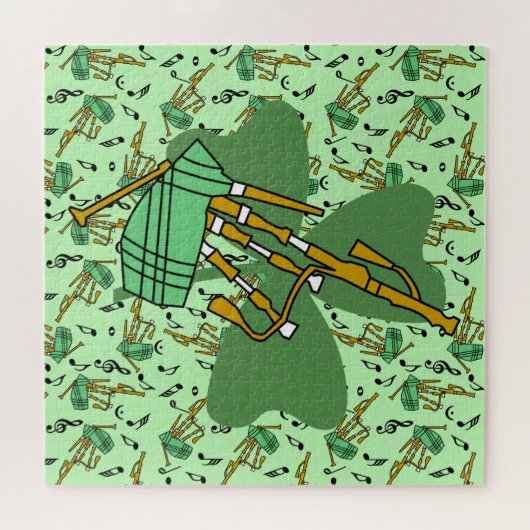 doedelzak Shamrock Legpuzzel (Horizontaal)