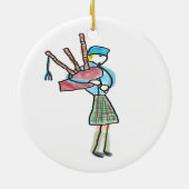 Doedelzak Spelen Keramisch Ornament (Achterkant)