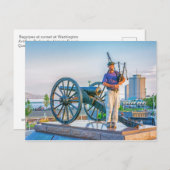 Doedelzakken bij Sunset Briefkaart (Voorkant / Achterkant)