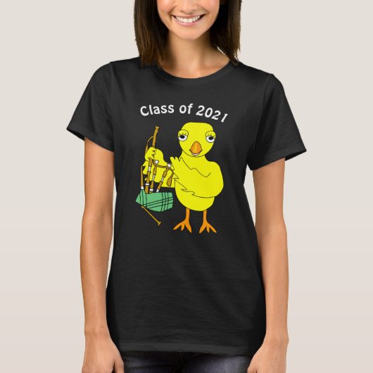 Doedelzakken Chick Afstuderen T-shirt (Voorkant)