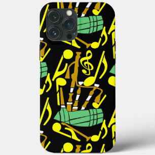Doedelzakken Gele Muzieknoten Case-Mate iPhone Case