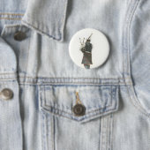 Doedelzakspeler Ronde Button 5,7 Cm (In situ)
