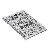 doedle robot element , illustrator line tools teke notitieboek (Rechterzijde)