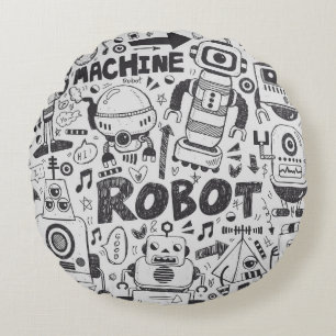 doedle robot element , illustrator line tools teke rond kussen