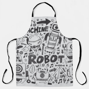 doedle robot element , illustrator line tools teke schort