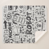doedle robot element , illustrator line tools teke sherpa deken (Voorkant (horizontaal))