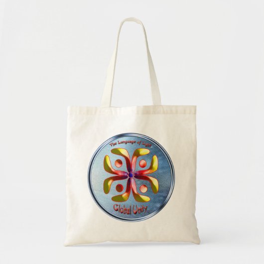 Doedling op het symbool van de Mondiale Eenheid Tote Bag (Voorkant)