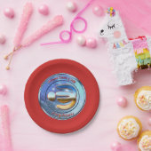 Doedling op het symbool van vergeving papieren bordje (Feest)