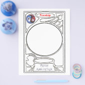 Doedling op het symbool van vriendschap flyer (Enkel)