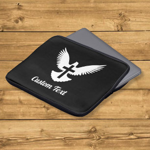 Doef met een Cross-Laptop Slapje Laptop Sleeve