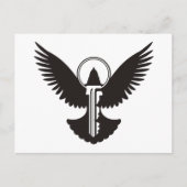 Doef met Sleutel Briefkaart (Voorkant)