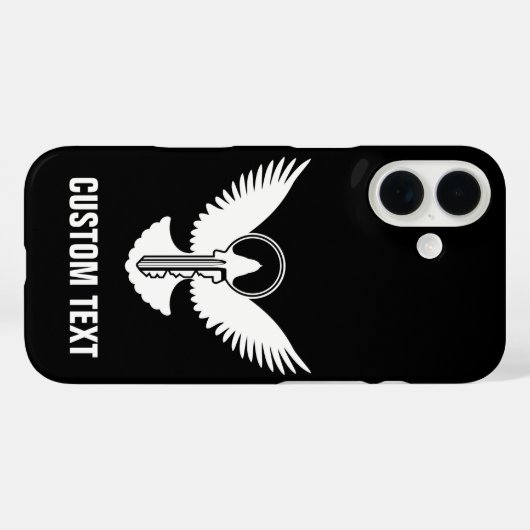 Doef met Sleutel Case-Mate iPhone Case (Achterkant (horizontaal))