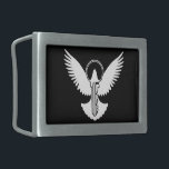 Doef met Sleutel Gesp<br><div class="desc">Het vliegen duif met eenvoudig zeer belangrijk pictogram.</div>