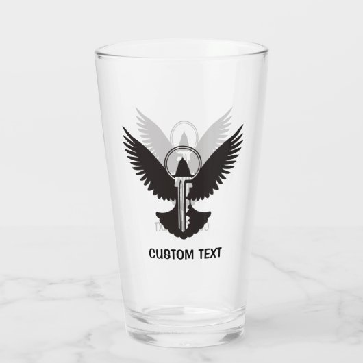 Doef met Sleutel Glas (Achterkant)