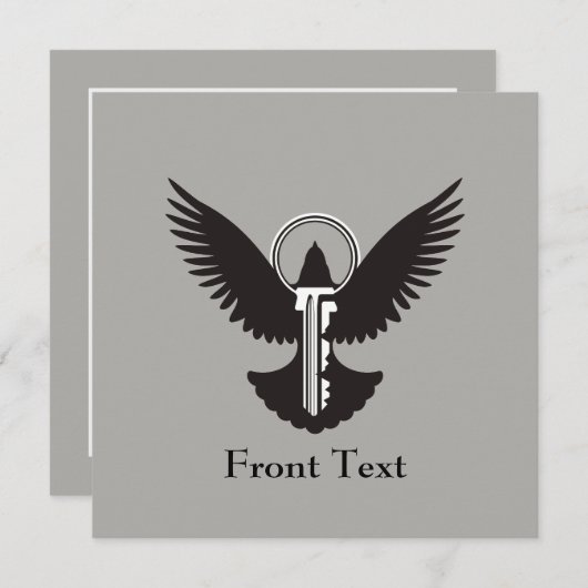 Doef met Sleutel Kaart (Voorkant / Achterkant)