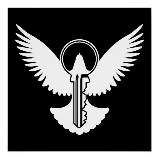 Doef met Sleutel Perfect Poster (Voorkant)