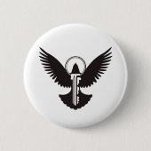 Doef met Sleutel Ronde Button 5,7 Cm (Voorkant)