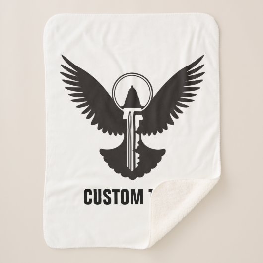 Doef met Sleutel Sherpa Deken (Voorkant)